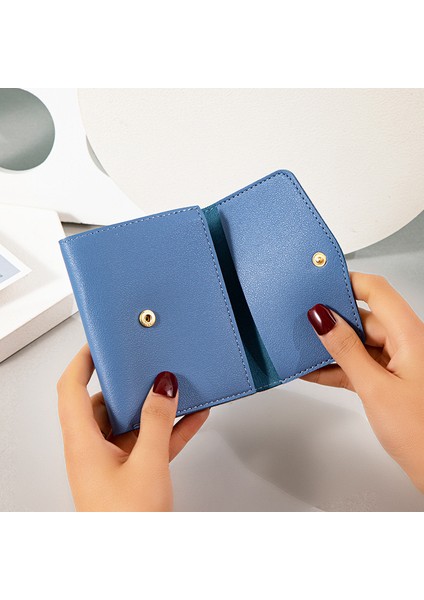 Cüzdan Kadın Kısa Üç Katlı Cüzdan Öğrenci Para Cüzdanı Kart Tutucu (Yurt Dışından) fırsatları