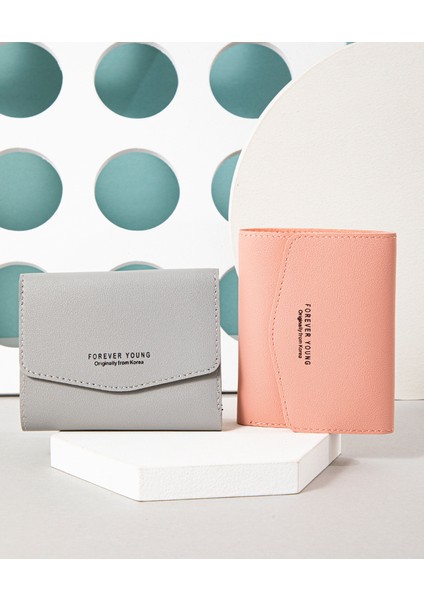Cüzdan Kadın Kısa Üç Katlı Cüzdan Öğrenci Para Cüzdanı Kart Tutucu (Yurt Dışından) indirimleri