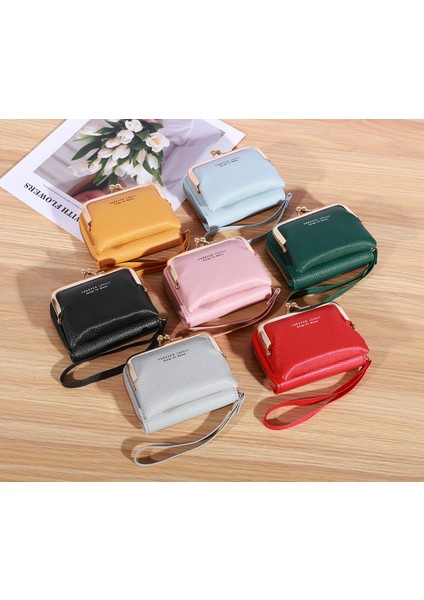 Bayan Kısa Cüzdan Çoklu Kart Yuvası Büyük Kapasiteli Kart Tutucu Para Cüzdanı (Yurt Dışından) modelleri