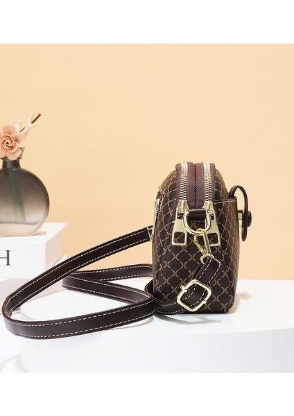 Çanta Küçük Kare Çanta Kadın Crossbody Çanta Çok Katmanlı Cep Telefonu Çanta Omuz Çanta (Yurt Dışından) indirimleri