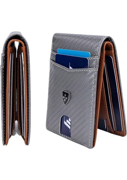 Erkek Cüzdan Kısa Ince Çoklu Kart Yuvası Manyetik Kart Tutucu (Yurt Dışından) fiyatları