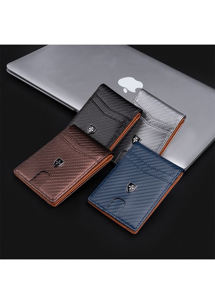 Erkek Cüzdan Kısa Ince Çoklu Kart Yuvası Manyetik Kart Tutucu (Yurt Dışından) modelleri