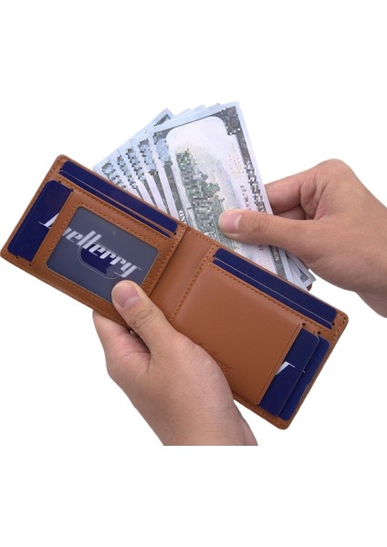 Erkek Cüzdan Kısa Ince Çoklu Kart Yuvası Manyetik Kart Tutucu (Yurt Dışından) fırsatları