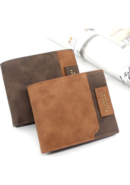 Erkek Kısa Cüzdan Üç Katlı Çanta Gevşek Yaprak Erkek Kısa Cüzdan Kart Tutucu (Yurt Dışından) indirimleri