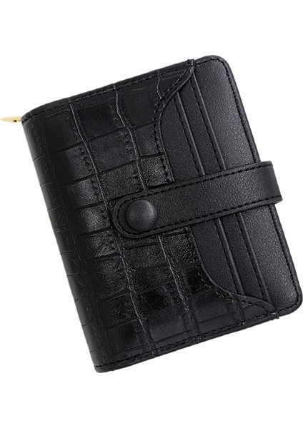 Bayan Cüzdan Kısa Retro Toka Büyük Kapasiteli Çoklu Kart Yuvası Taş Deseni Para Cüzdan Kimlik Çantası (Yurt Dışından) indirimleri