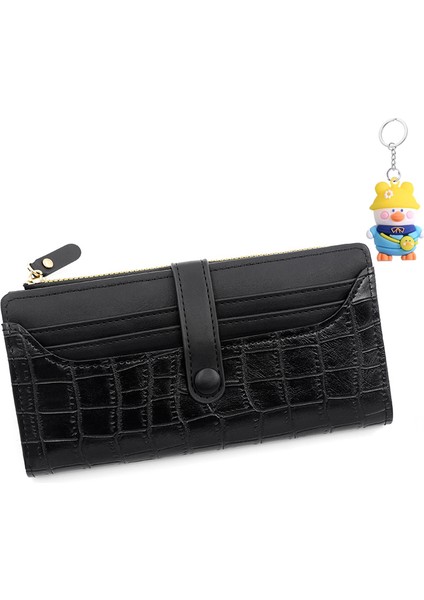 Bayanlar Uzun Cüzdan Fermuarlı Toka Cüzdan Çoklu Kart Yuvası Para Cüzdanı Bayanlar Elli Çanta (Yurt Dışından)