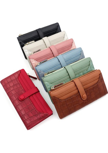 Bayanlar Uzun Cüzdan Fermuarlı Toka Cüzdan Çoklu Kart Yuvası Para Cüzdanı Bayanlar Elli Çanta (Yurt Dışından) fiyatları