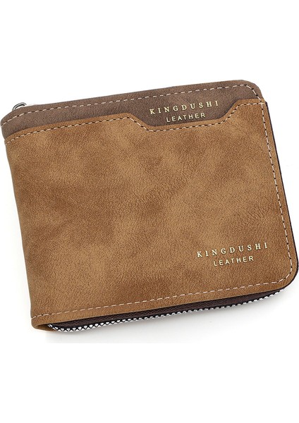 Erkek Kısa Kontrast Renkli Zincir Cüzdan Büyük Kapasiteli Çoklu Kart Yuvası Menteşeli Değişim Çanta Cüzdan (Yurt Dışından) fiyatları