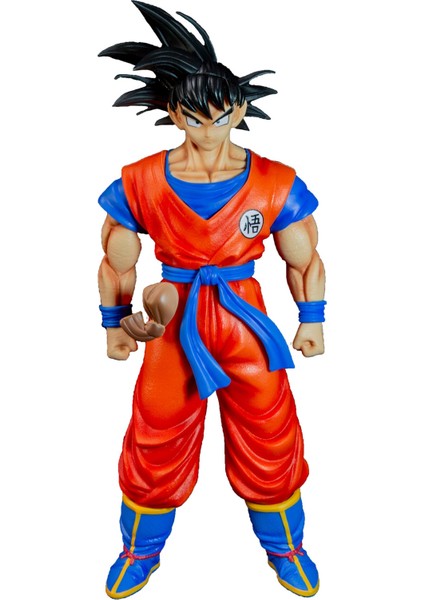 Dragon Ball Serisi Güneş Wukong Süper Saiyan Peri Fasulye Eğitim Takım Elbise Şekilli Kalıp Masaüstü Süsleme (Yurt Dışından)