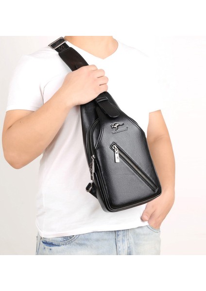 Saatchi Kanguru Erkek Çantası Günlük Outdoor Omuz Messenger Çanta (Yurt Dışından)