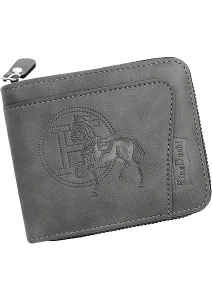 Erkek Zincir Cüzdan Fermuarlı Çanta Moda Kısa Kart Tutucu Değişim Çantası (Yurt Dışından) indirimleri