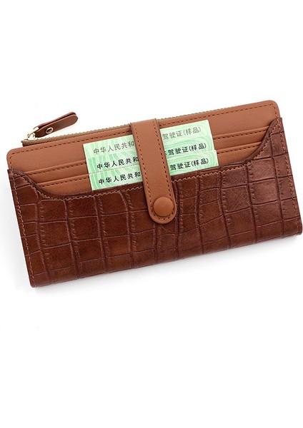 Bayanlar Uzun Cüzdan Fermuarlı Toka Cüzdan Çoklu Kart Yuvası Para Cüzdanı Bayanlar Elli Çanta (Yurt Dışından) indirimleri