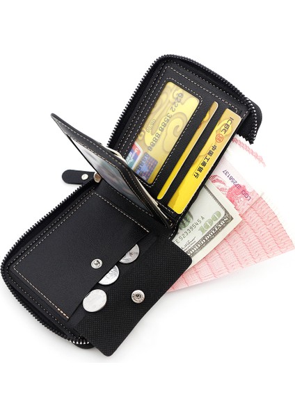 Üç Katlı Kabartmalı Çubuk Oyuncu Cüzdan Çok Kartlı Erkek Cüzdan Kısa Cüzdan Zincir Cüzdan (Yurt Dışından) modelleri