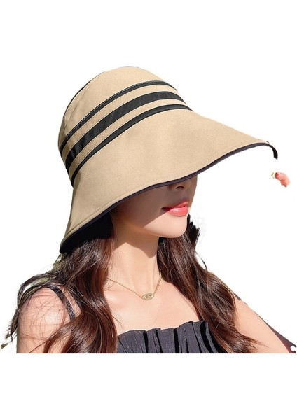 Jane Smile Vinil Boş Şapka Katlanabilir Yaz Güneş Şapkası (Yurt Dışından)