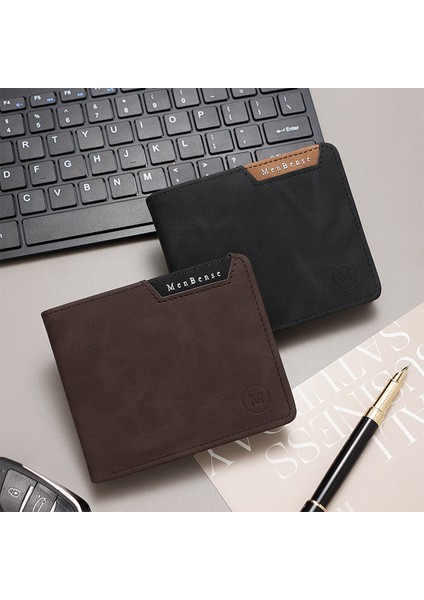 Moda Erkek Kısa Cüzdan Menteşeli Üç Katlı Çanta Erkek Cüzdan Değişim Çanta Kart Tutucu (Yurt Dışından) fiyatları