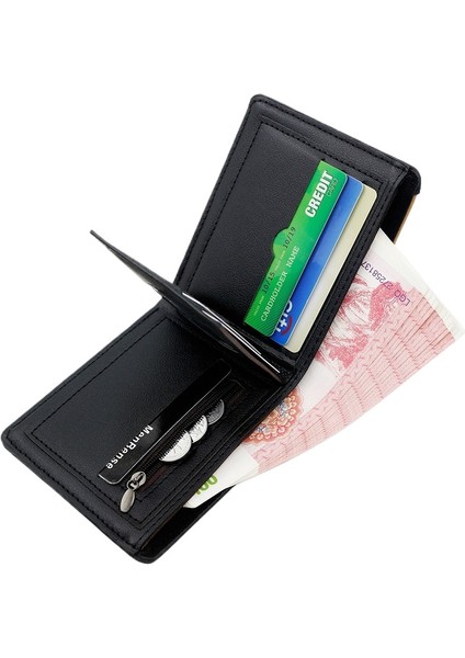 Moda Erkek Kısa Cüzdan Menteşeli Üç Katlı Çanta Erkek Cüzdan Değişim Çanta Kart Tutucu (Yurt Dışından) fırsatları