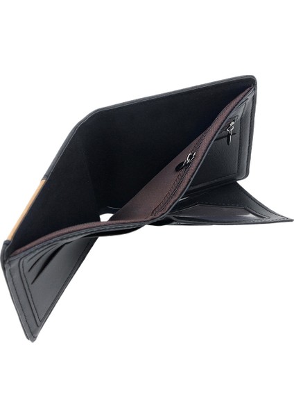 Moda Erkek Kısa Cüzdan Menteşeli Üç Katlı Çanta Erkek Cüzdan Değişim Çanta Kart Tutucu (Yurt Dışından) indirimleri