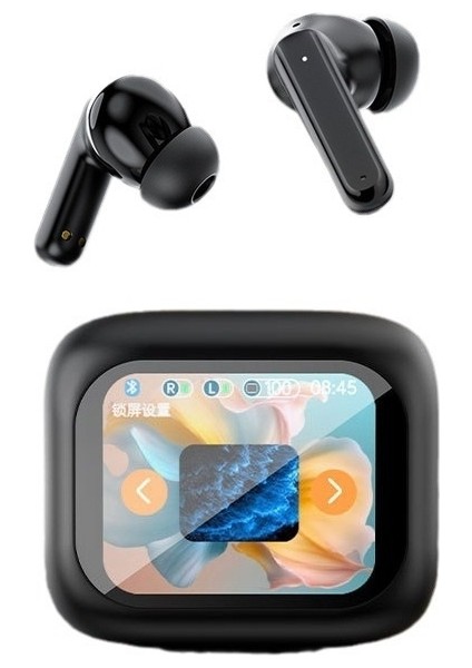 Renkli Ekran Bluetooth Kulaklık Dijital Ekran Kablosuz Bluetooth Kulaklık Kulak Içi Spor Stereo Hd Çağrı (Yurt Dışından)