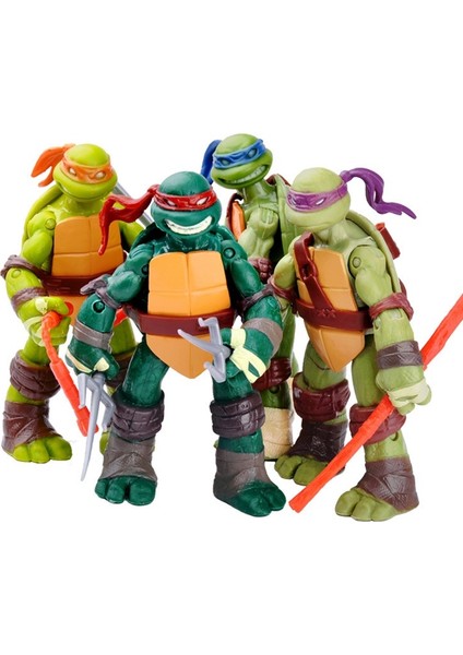 Teenage Mutant Ninja Turtles Rakamlar Modeli Animasyon Çevresel Süsler Eklemler Aksiyon Figürü Oyuncakları (Yurt Dışından)