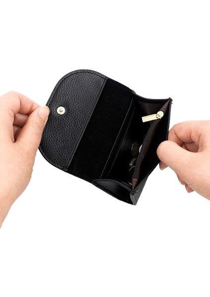 Mini Küçük Cüzdan Küçük Kart Tutucu Yumuşak Deri Cüzdan Para Cüzdanı Kart Tutucu Madeni Para (Yurt Dışından)