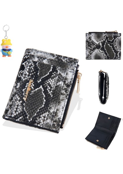 Cüzdan Bayanlar Kısa Çoklu Kart Yuvası Fermuarlı Para Cüzdanı Kadınlar Için Niş Kart Tutucu (Yurt Dışından)