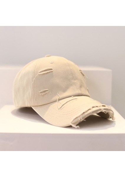 Retro Yırtık Beyzbol Şapkası Yang Çift Şapkası (Yurt Dışından)