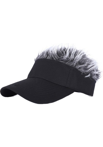 Peruk Beyzbol Şapkası Erkek Sivri Şapka Açık Güneşlik Şapka (Yurt Dışından)