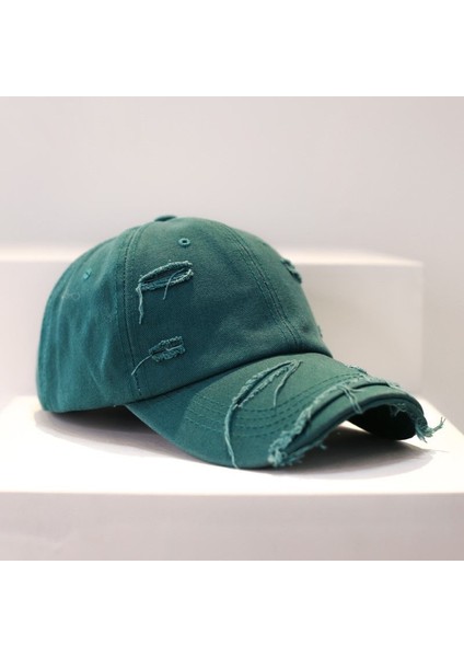 Retro Yırtık Beyzbol Şapkası Yang Çift Şapkası (Yurt Dışından)