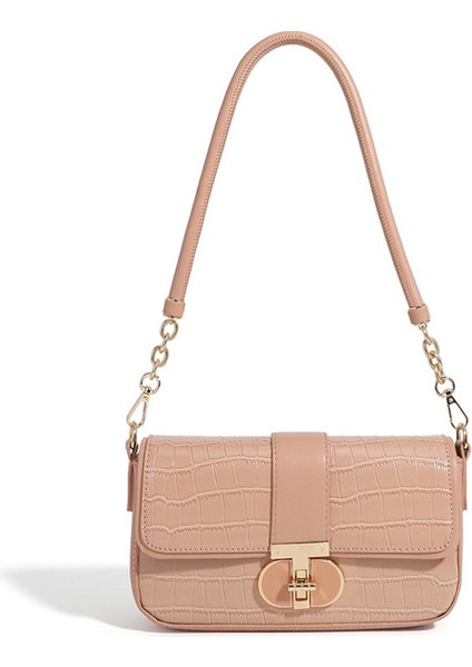 Sonbahar ve Kış Yeni Fransız Oolong Koltuk Altı Çantası Çok Yönlü Crossbody Çanta Kadın Zarif Omuz Çantası (Yurt Dışından)