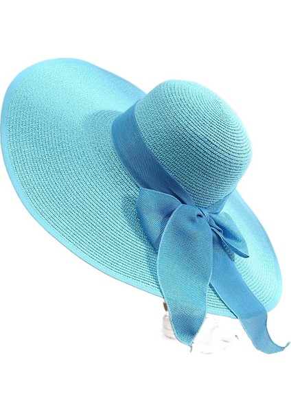 Yaz Güneş Şapkası Bayanlar Plaj Şapkası Büyük Kenar Uv Güneşlik Şapkası (Yurt Dışından)