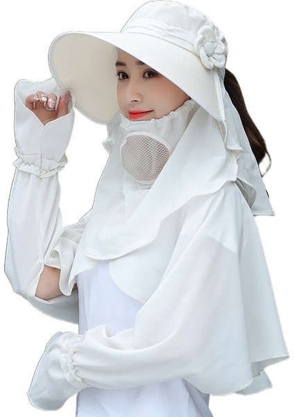 Büyük Kenarlı Güneş Şapkası Serin Şapka Uv Koruması Bisiklet Güneşlik Şapka (Yurt Dışından)