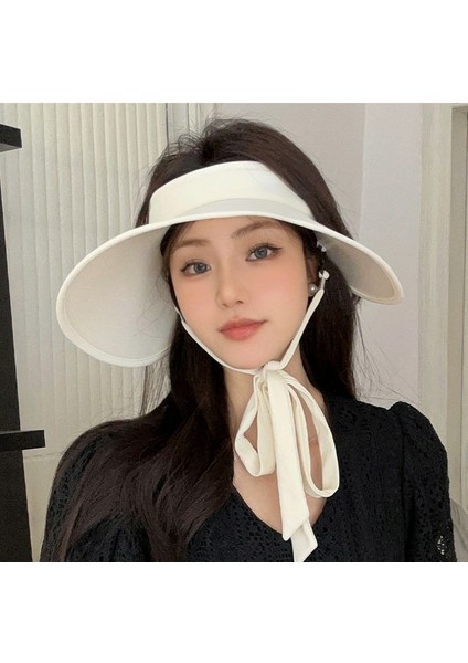 Boş Üst Güneşlik Uv Uv Koruma Plaj Şapkası (Yurt Dışından)