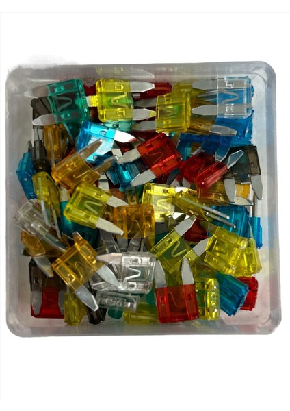 Bıçak Sigorta Mini Karışık (100 ADET) AEM13-1030 Üniversal Tüm Araçlara Uyumludur.