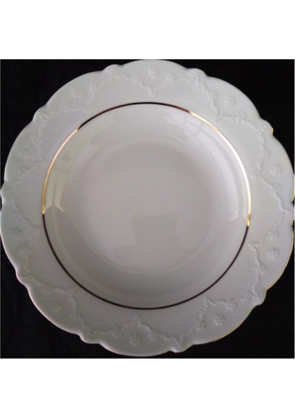 Queen Yaldızlı Çukur Tabak 19 cm 6li modelleri