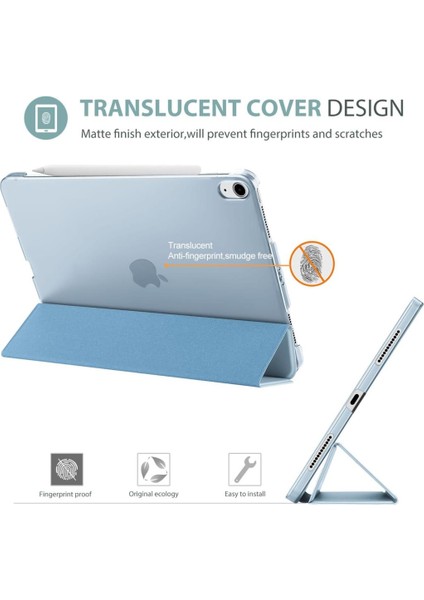 Apple iPad Air 11INÇ 2024 Air 4/5/6.nesil 10.9" Kılıf Pu Deri Smart Standlı Case modelleri