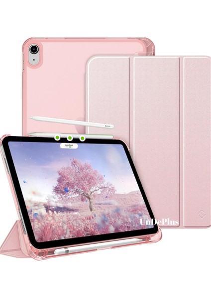 Apple iPad Air 11inç 2024 Air 4/5/6.Nesil 10.9" Uyumlu Kalem Bölmeli PC Flip Cover Case (10.NESİL DEĞİLDİR)