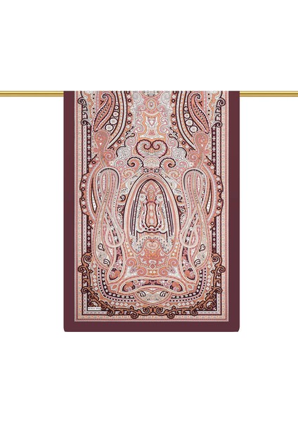 Mürdüm Marakeş Desen Sura Ipek Şal fiyatları