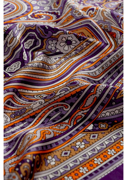 Mor Marakeş Desen Sura Ipek Şal fırsatları