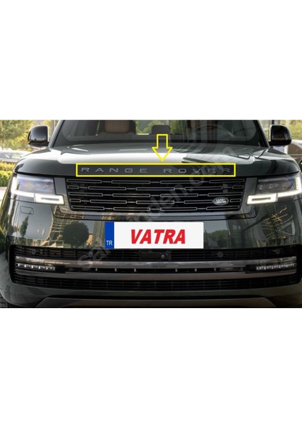 Range Rover 3.0 Tdv6 Vogue 2023-2024 Uyumlu Range Rover Siyah Kaput Yazısı_