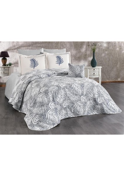 Palmiye Pike Takımı Çift Kişilik Wedding 7 Parça Gri