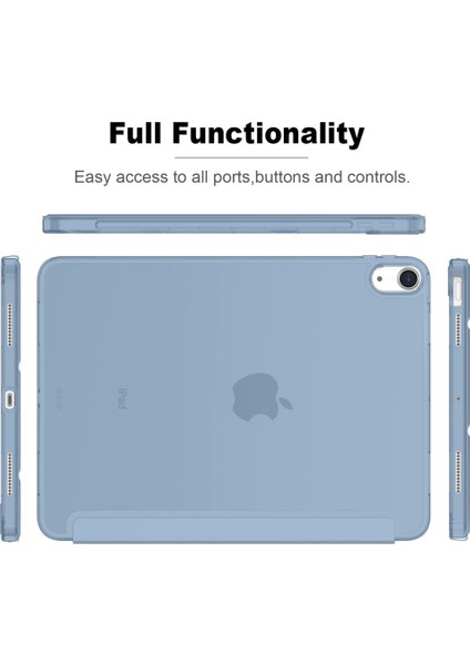Apple iPad 11.Nesil A16 11inç/10.Nesil 10.9inç Kılıf Flip Cover Kalem Bölmeli PC Case