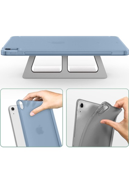 Apple iPad 11.Nesil A16 11inç/10.Nesil 10.9inç Kılıf Flip Cover Kalem Bölmeli PC Case