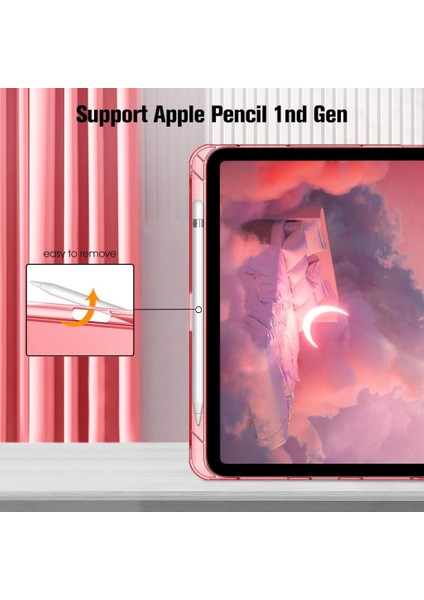 Apple iPad 11.Nesil A16 11inç/10.Nesil 10.9inç Kılıf Flip Cover Kalem Bölmeli PC Case