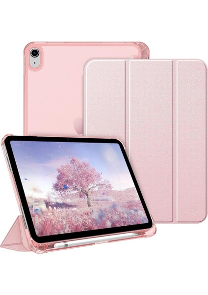 Apple iPad 11.Nesil A16 11inç/10.Nesil 10.9inç Kılıf Flip Cover Kalem Bölmeli PC Case