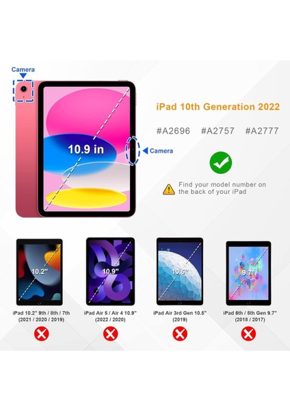 Apple iPad 11.Nesil A16 11inç/10.Nesil 10.9inç Kılıf Flip Cover Kalem Bölmeli PC Case fiyatları