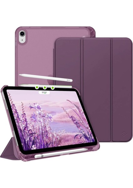 Apple iPad Air 5. Nesil 10.9 Kılıf Flip Cover Kalem Bölmeli Pc Case-10.nesil DEĞİL-A2588 A2589 A2591