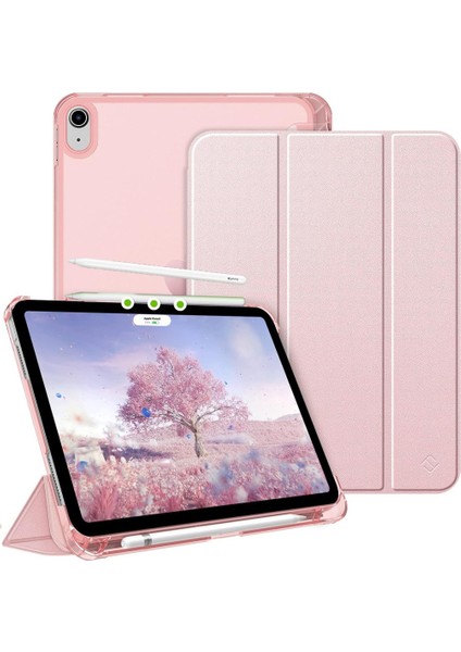 Apple iPad Air 5. Nesil 10.9 Kılıf Flip Cover Kalem Bölmeli Pc Case-10.nesil DEĞİL-A2588 A2589 A2591