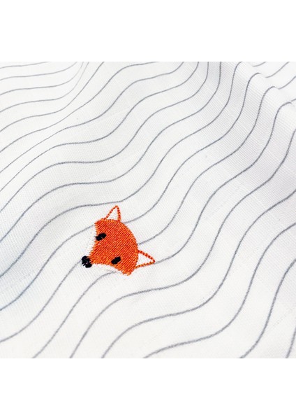 Cool Fox 100% Pamuk, Nakışlı 2'li Müslin Örtü Seti - 90X90 cm fırsatları