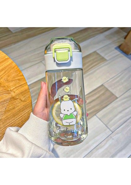 Sanrio Kuromi Plastik Bardak, Gösterişli Çocuk Su Bardağı, Kullanışlı Kulp, Öğrenci Bardağı, Açılır Kapak, Doğrudan Içme Bardağı (Yurt Dışından)