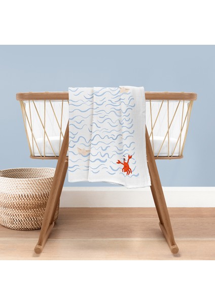 Boubou 100% Pamuk 2'li Müslin Örtü Seti - 90X90 cm
